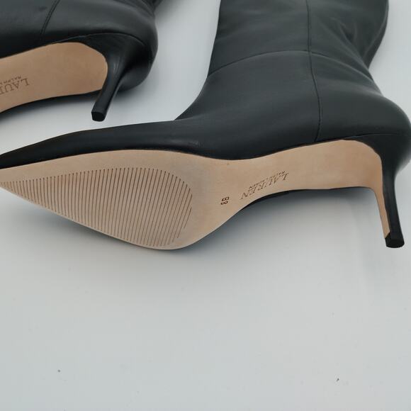 Lauren Ralph Lauren Mid Calf Nappa Leather Boot Size 8 NEW - Picture 5 of 9